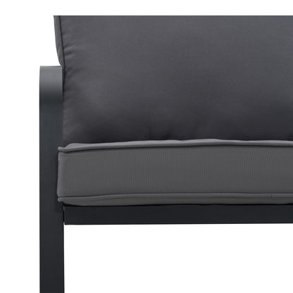 Set da conversazione per patio in alluminio Zenova da 2/4 pezzi, divano componibile da esterno con sedie singole