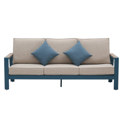 Set da conversazione per patio in alluminio Zenova, set di divani da esterno