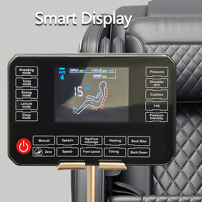 Poltrona reclinabile massaggiante Zero Gravity con massaggio completo del corpo, riscaldamento e audio Bluetooth integrato