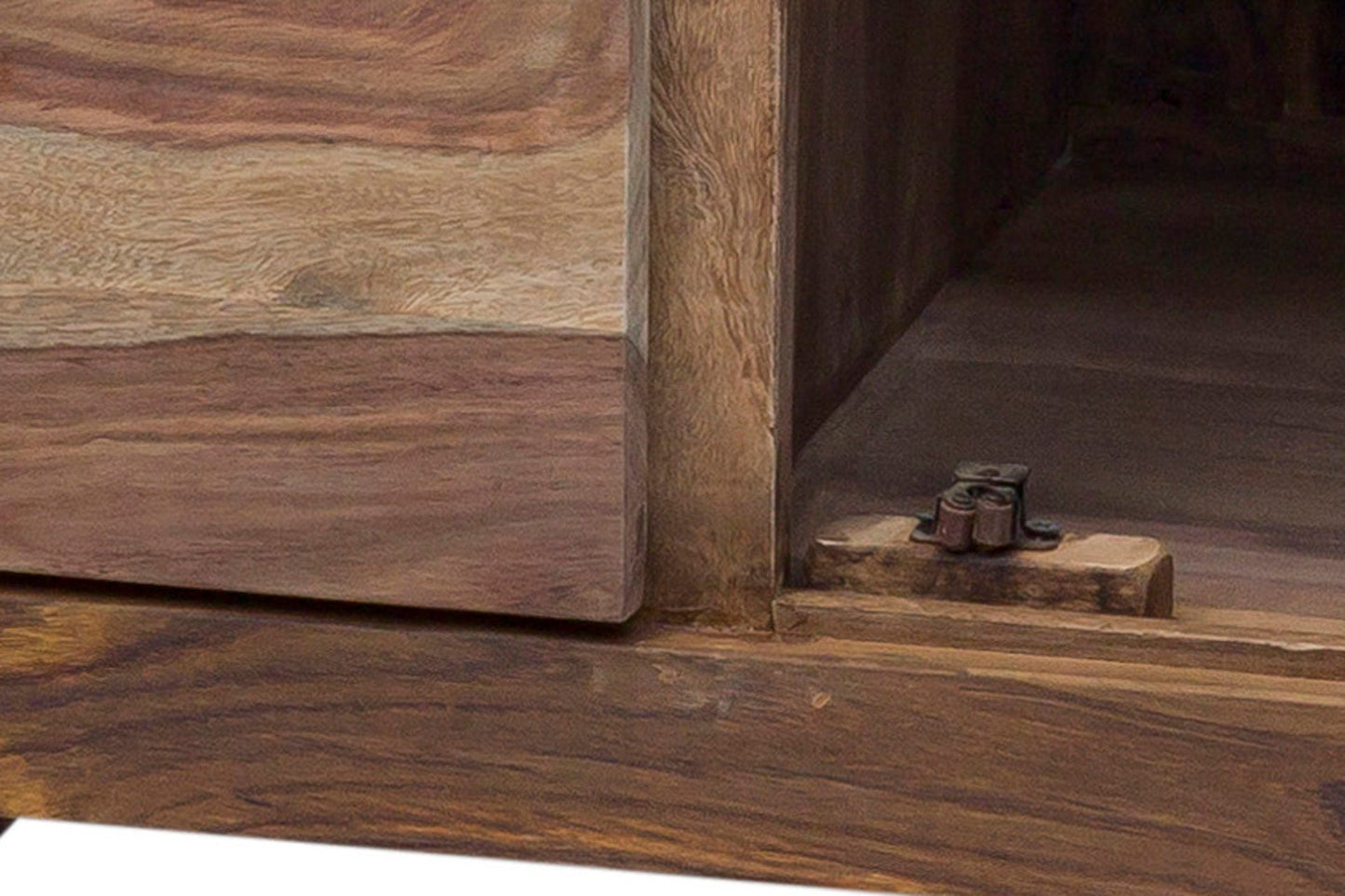 Credenza 4 cassetti e 2 sportelli in legno naturale