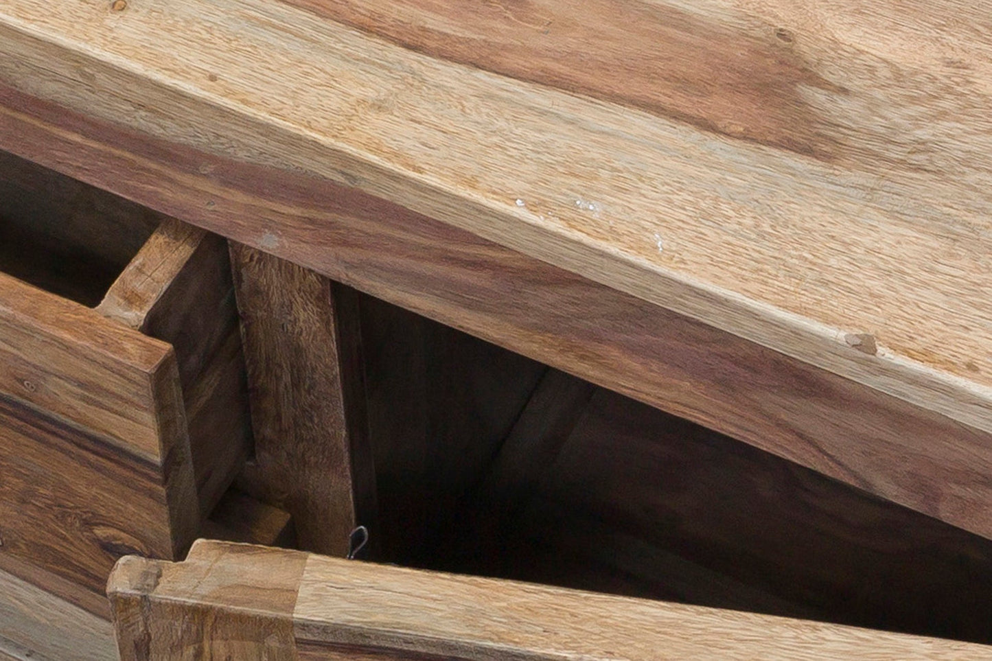 Credenza 4 cassetti e 2 sportelli in legno naturale