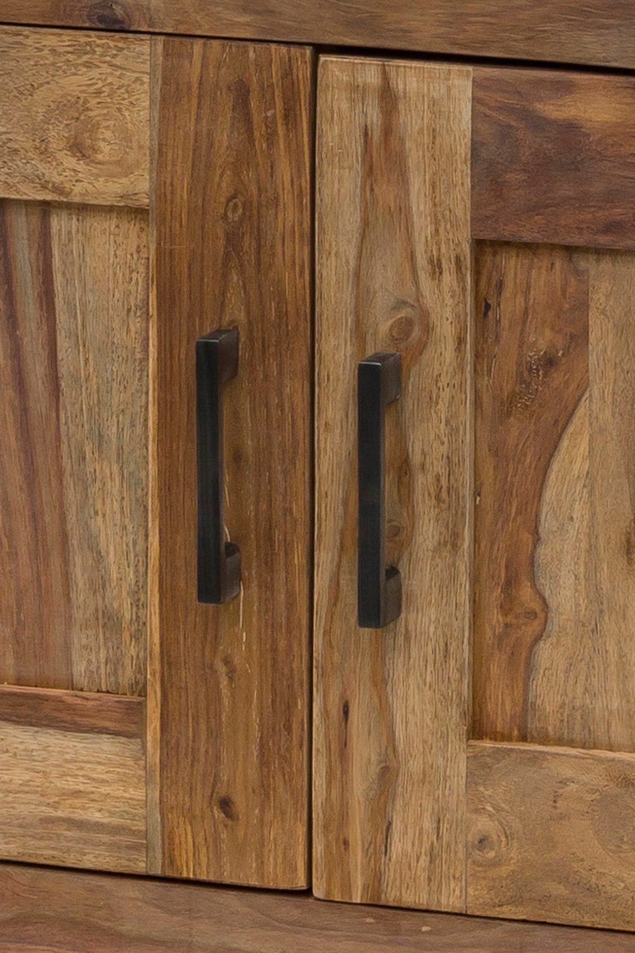 Credenza 4 cassetti e 4 sportelli in legno naturale