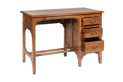 Scrivania teak con cassetti