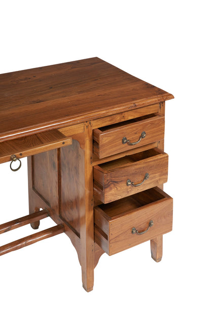 Scrivania teak con cassetti