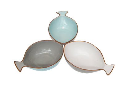 Mediterraneo Linea Mare - Ciotola Pesce - 3 Colori Assortiti