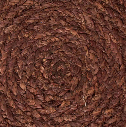 Sottopiatto Rotondo In Fibra In Mais Set 1/4 Marrone