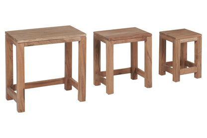 Tavolino basso in legno - set 1/3