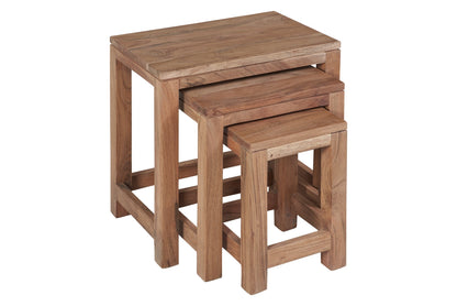 Tavolino basso in legno - set 1/3