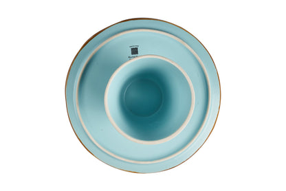 Mediterraneo - Alzatina in Gres Turchese