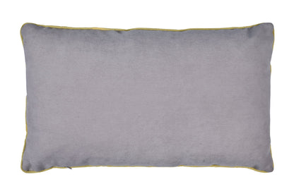 Cuscino disegno dinosauri multicolor in cotone grigio