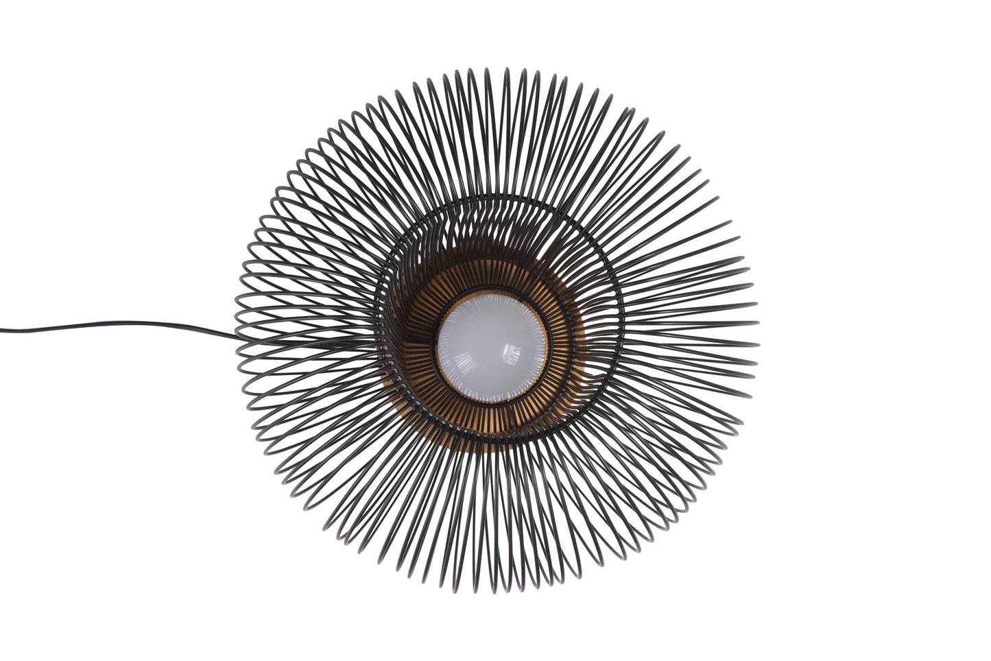 Mors - Lampada da tavolo con fili in ferro nero