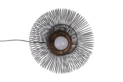 Mors - Lampada da tavolo con fili in ferro nero