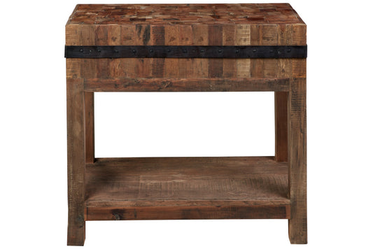 Tagliere macellaio rettangolare con piano sotto