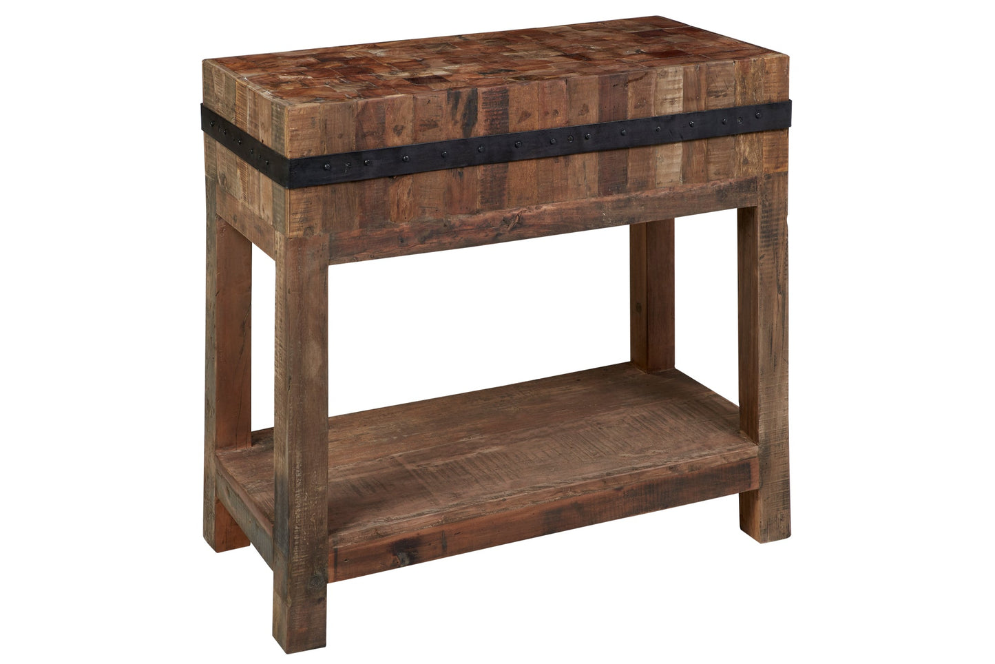 Tagliere macellaio rettangolare con piano sotto