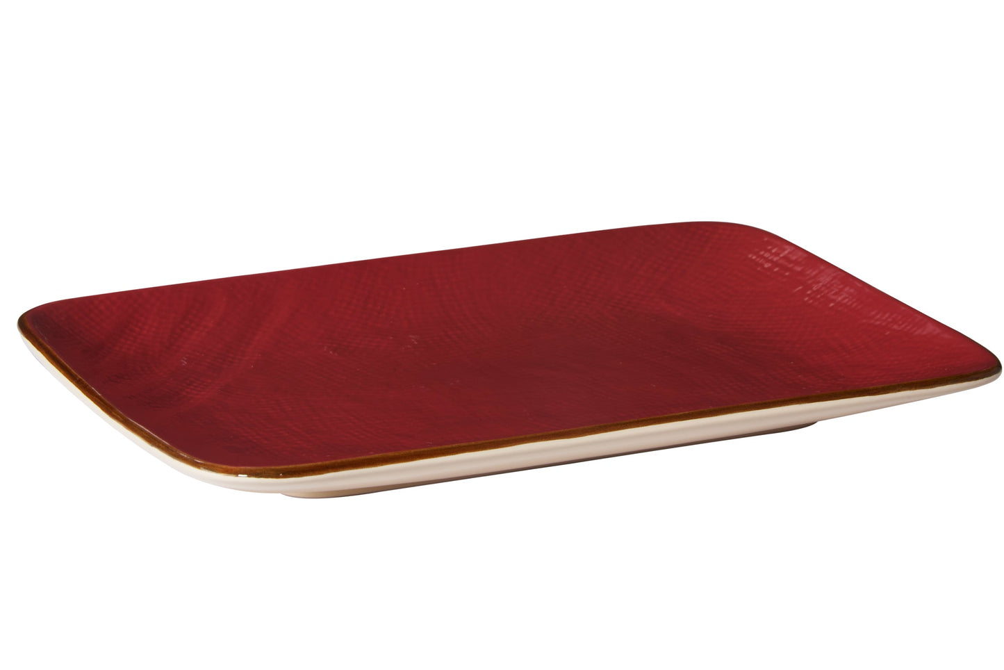 Mediterraneo - piatto rettangolare rosso