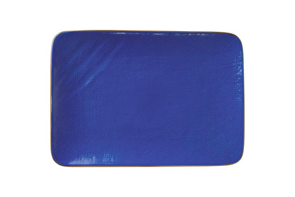 Mediterraneo - Piatto Rettangolare in Gres Blu
