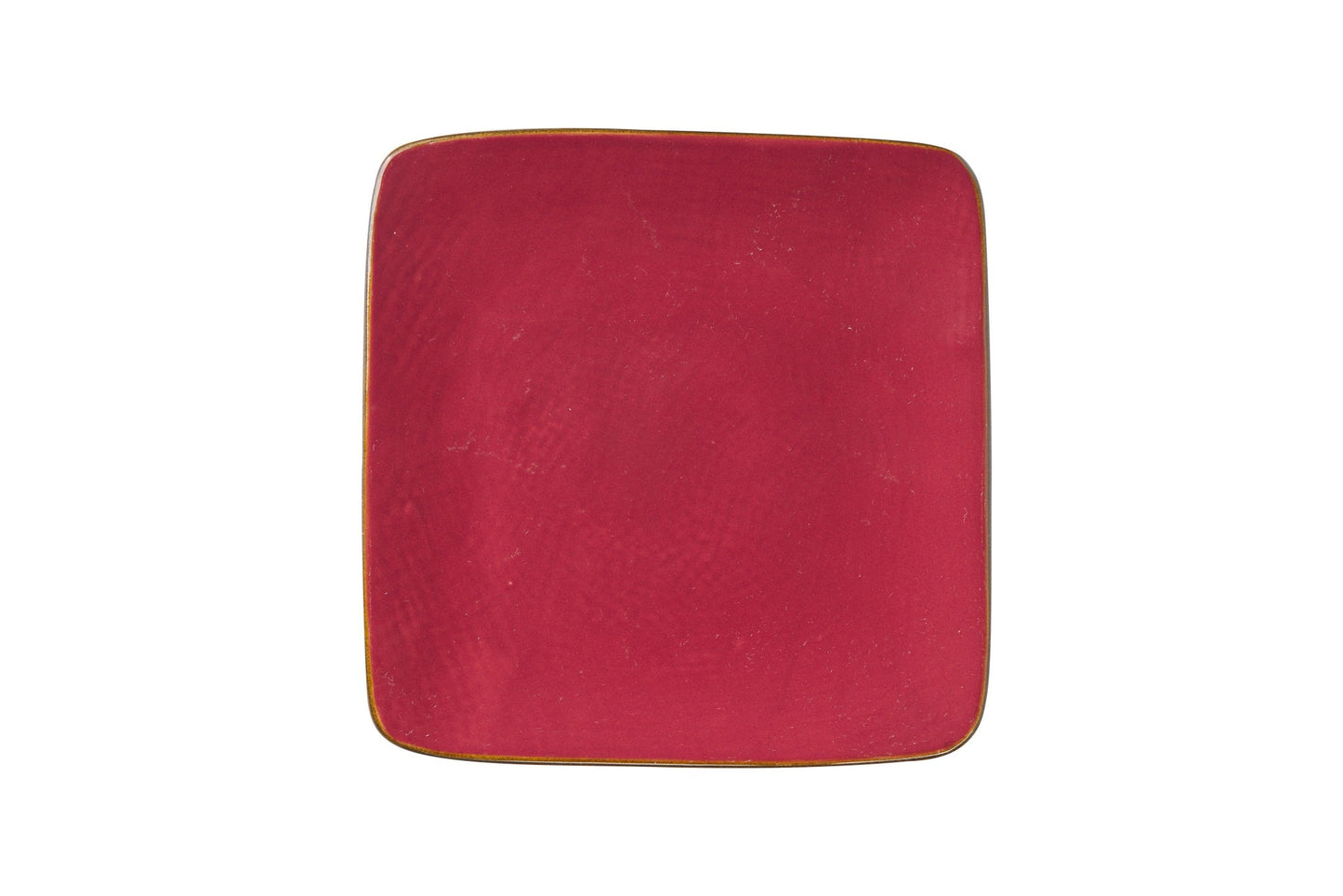 Mediterraneo - piatto quadrato rosso