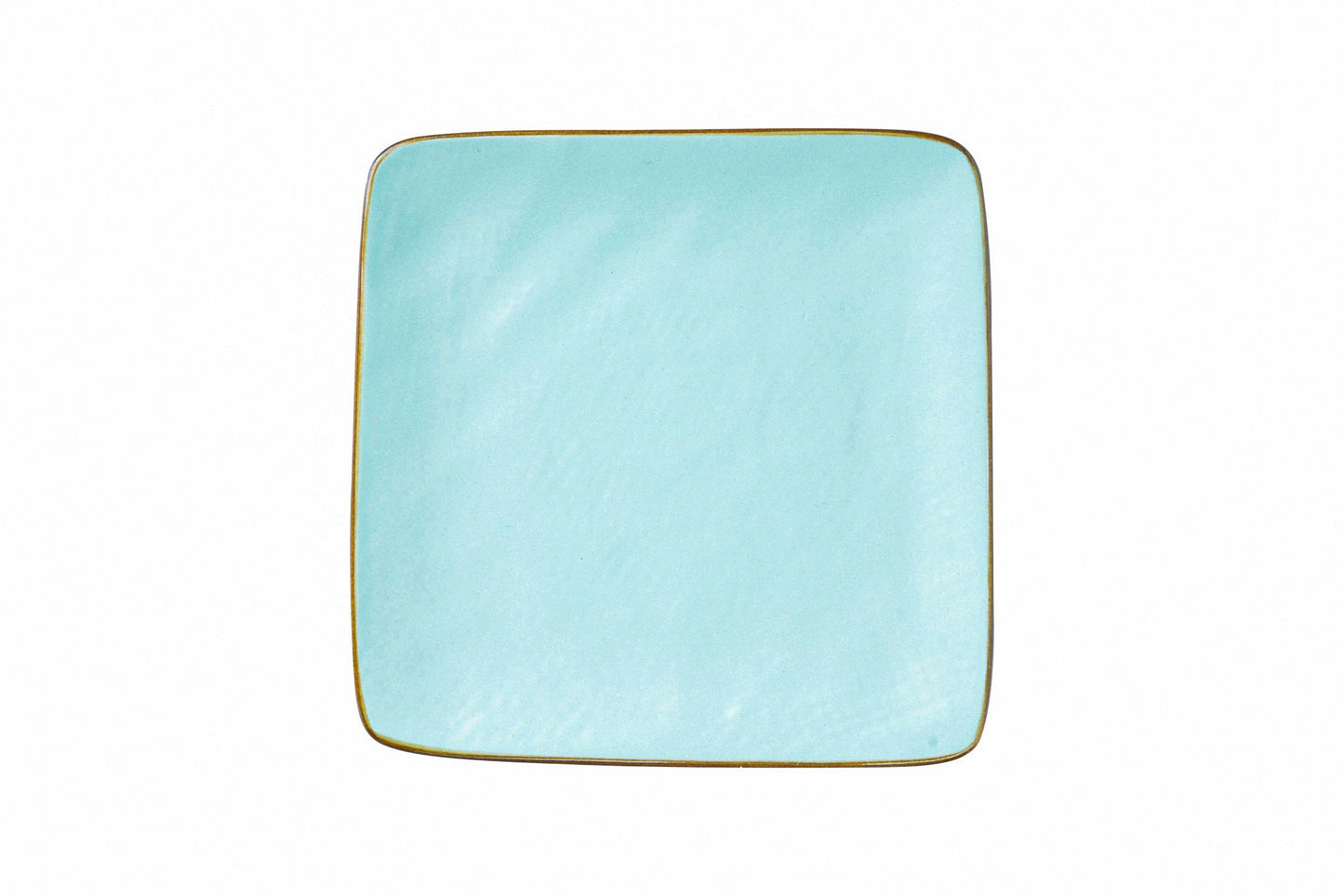 Mediterraneo - Piattino Quadrato in Gres Turchese