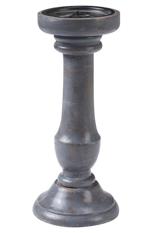 Porta candele grigio