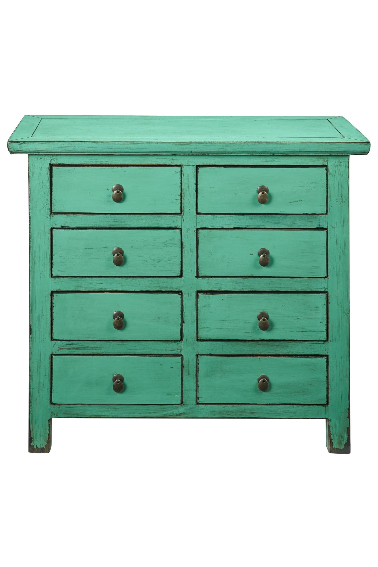 Shangai - cassettiera 8 cassetti verde menta