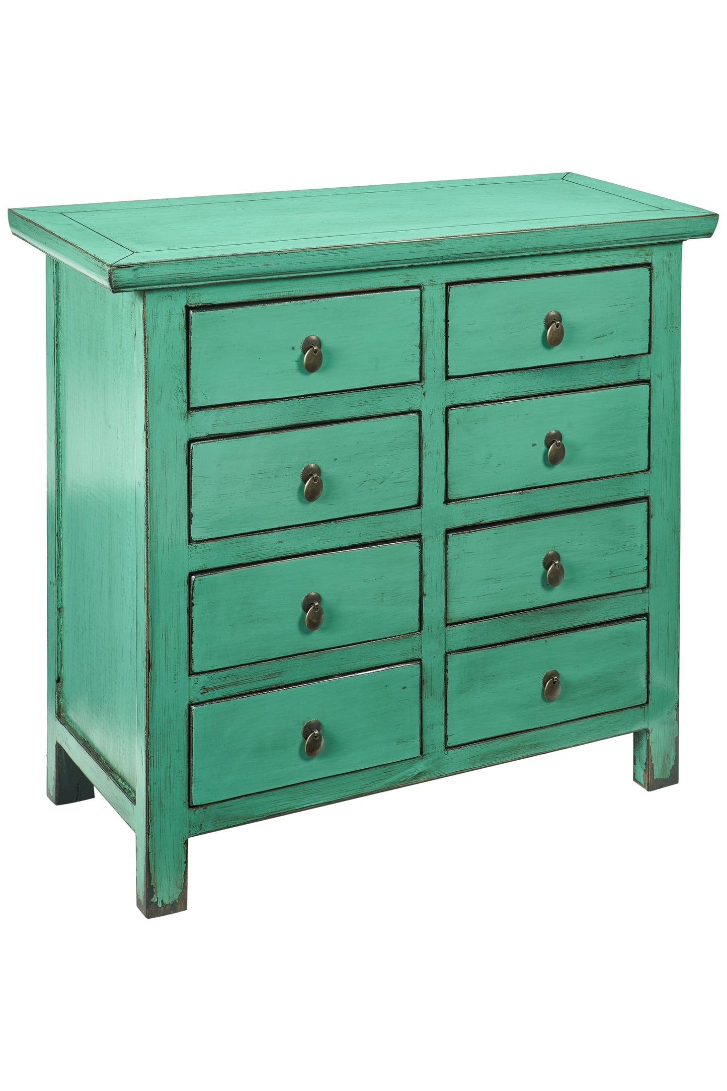 Shangai - cassettiera 8 cassetti verde menta