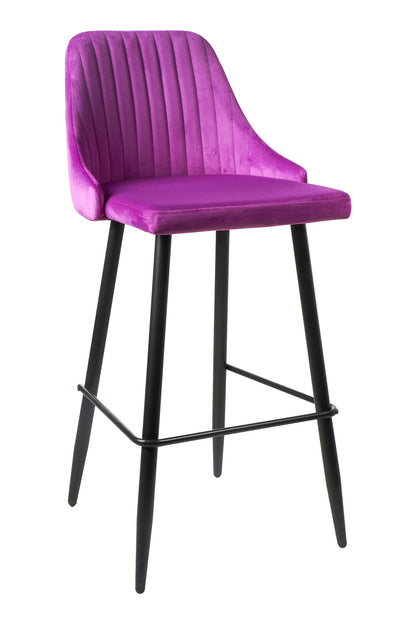 Velvet - sgabello velluto melanzana