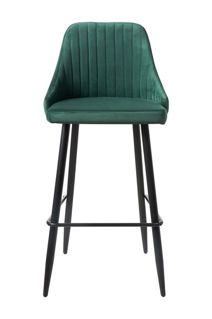 Velluto - sgabello velluto verde
