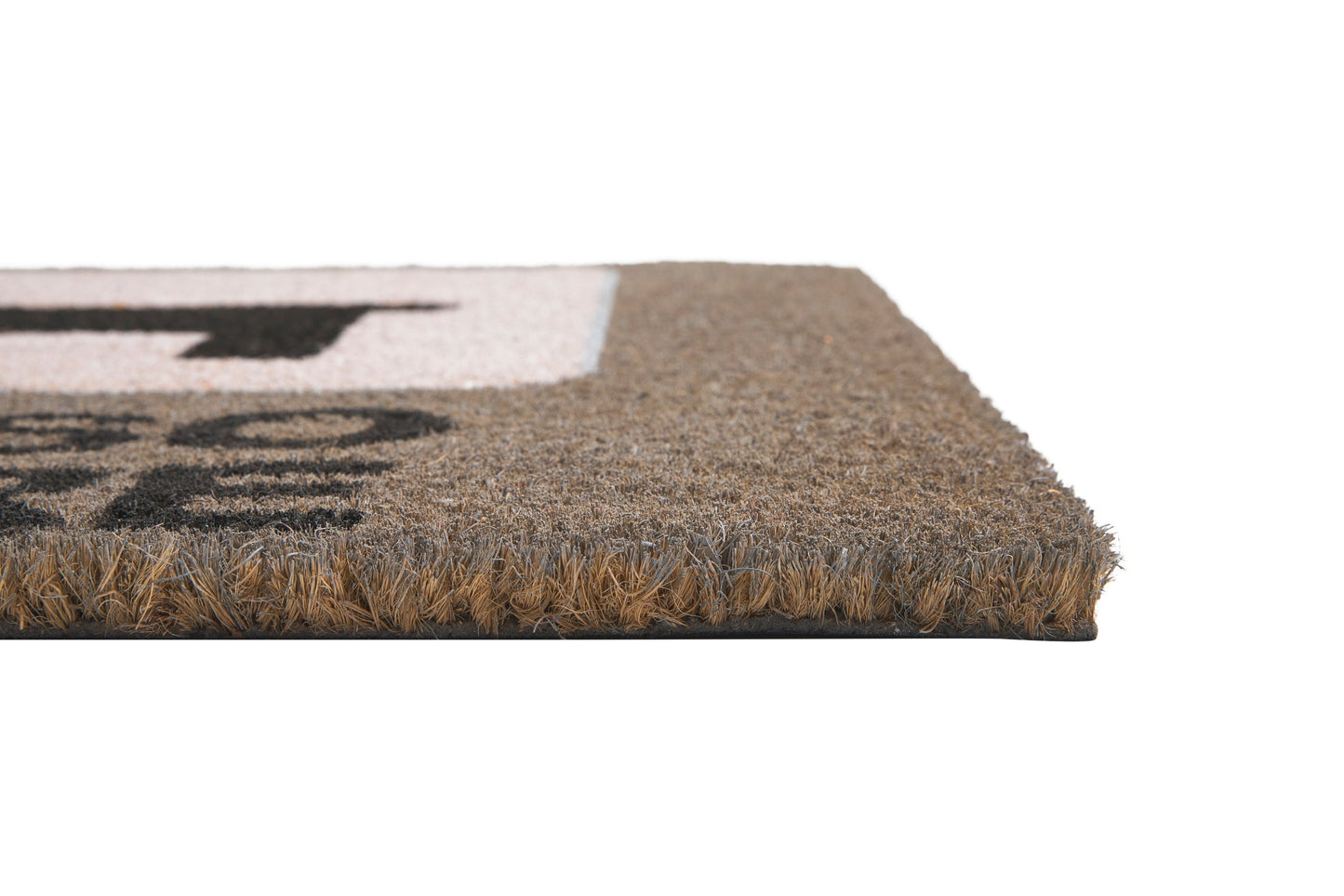 Coco door mat-sagoma canna io posso entrare nero grigio