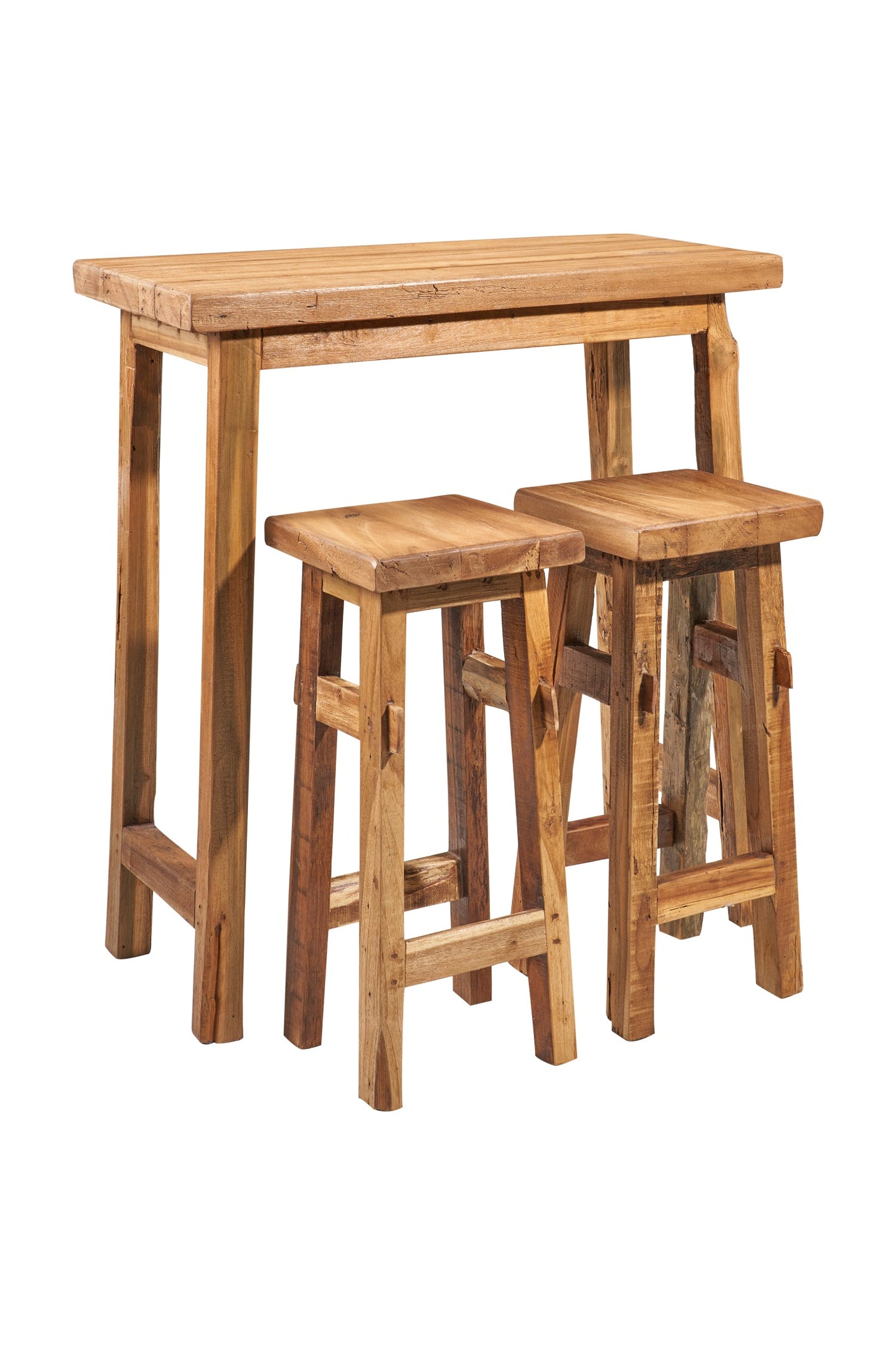 Tavolo bar con due sgabelli set 1/3