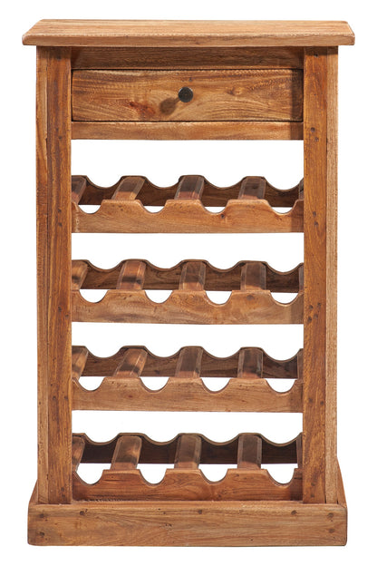 Mobile porta bottiglie con cassetto