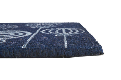 Coco Zerbino-Decor Palle Natalizie Fondo Nero Disegno Argento