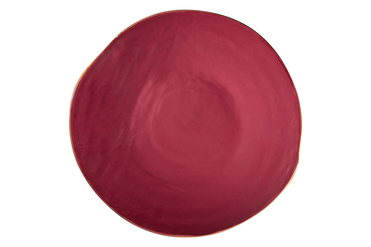 Mediterraneo - Piatto Piano in Gres Rosso