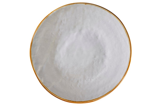 Mediterraneo - Piatto Dessert in Gres Bianco