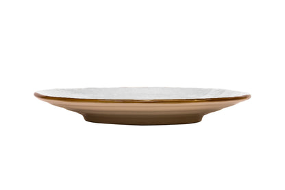 Mediterraneo - Piatto Dessert in Gres Bianco