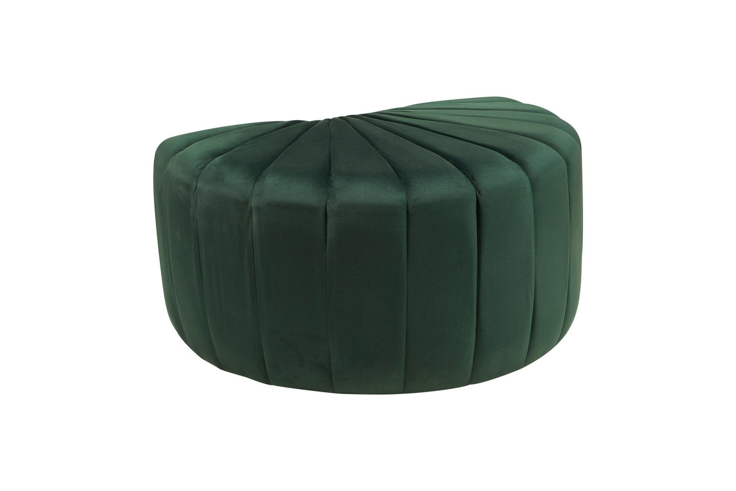 Pouf semicerchio velluto verde