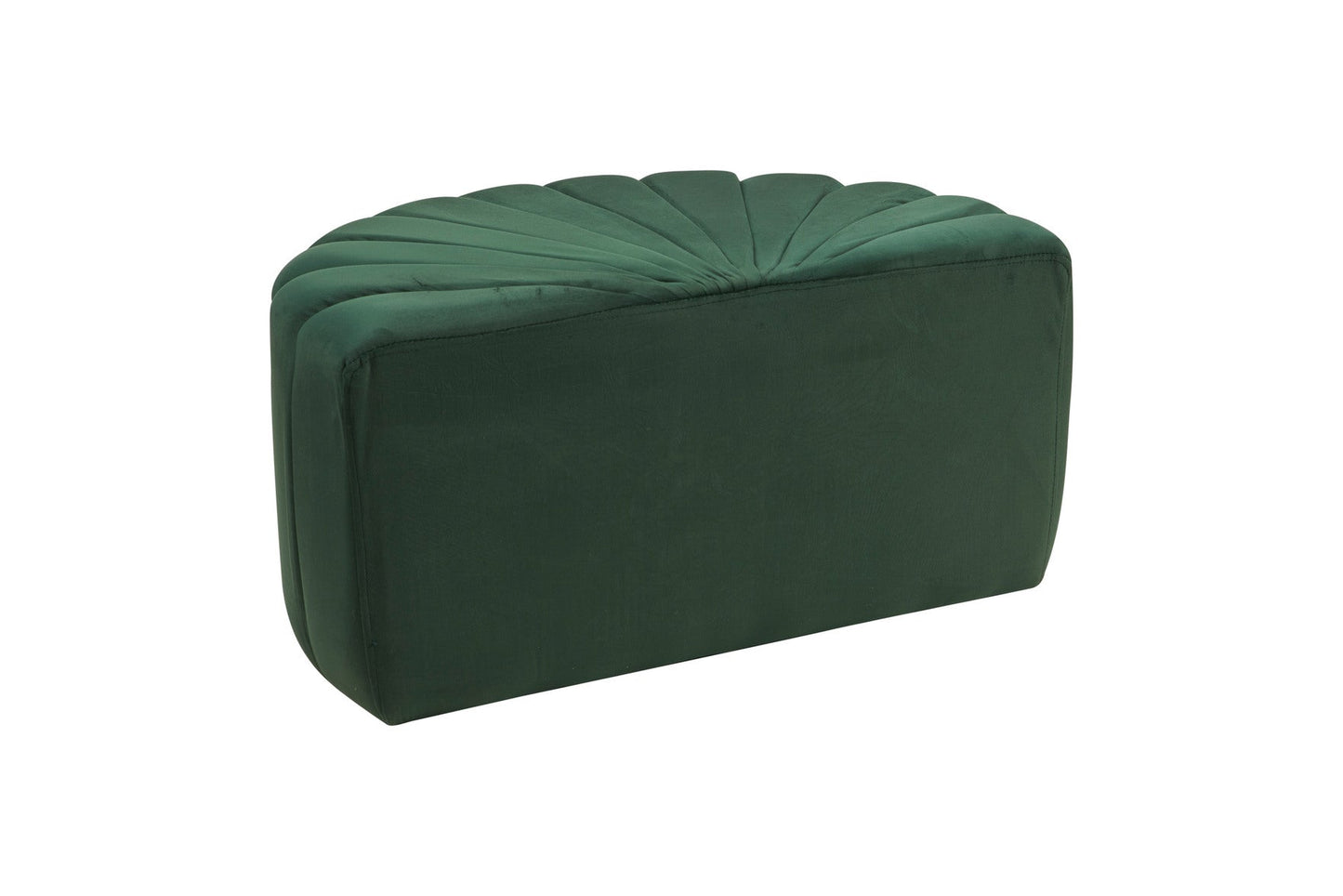 Pouf semicerchio velluto verde