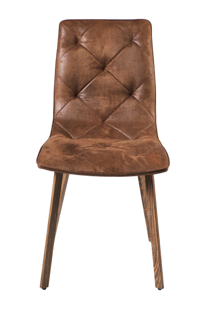 Sedia con impunture nuova finitura gambe