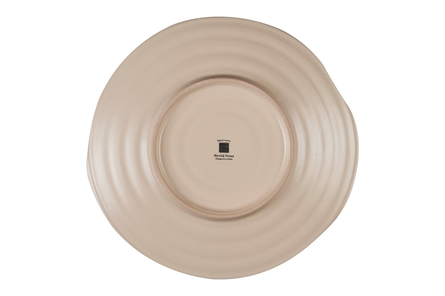 Mediterraneo - Piatto Piano in Gres Rosso