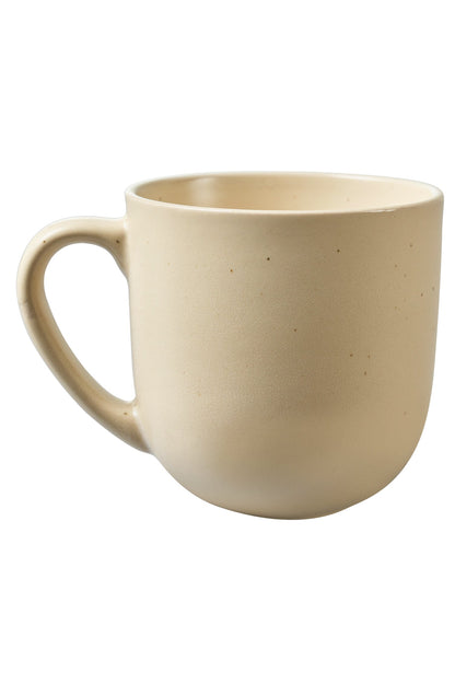 Mug beige forma arrotondata