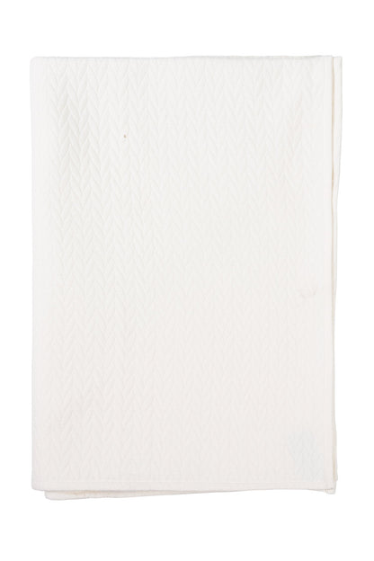 Treccia - coperta 250x270 bianca