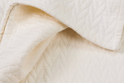 Treccia - coperta 250x270 bianca