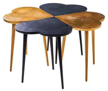 Flower Of Hearts - Set 4 Tavolini in Ferro