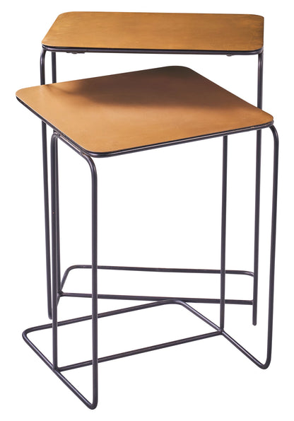 Quadrato tondo - set tavolini 1/2