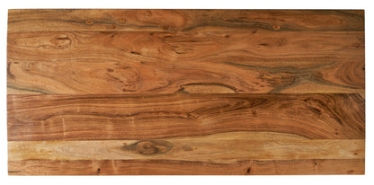 Gosberg- scrivania con mensole in legno e metallo