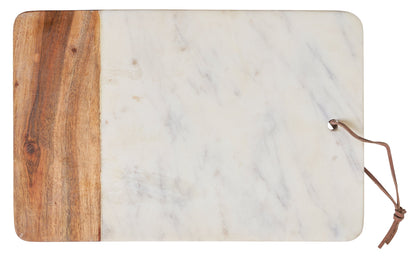 Tagliere Rettangolare In Pietra E Legno