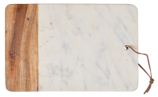 Tagliere Rettangolare In Pietra E Legno