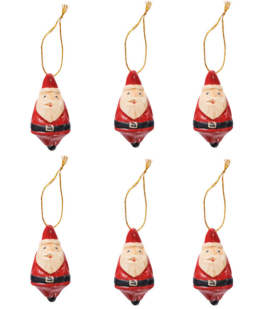 Decorazioni babbi natale set 1/6