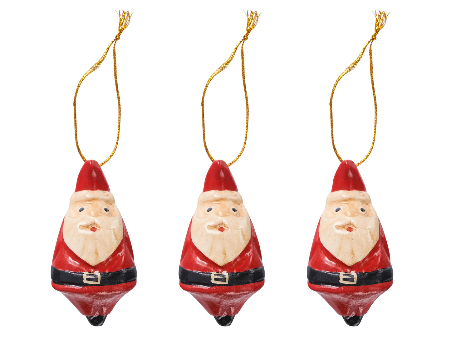Decorazioni babbi natale set 1/6