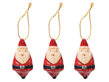 Decorazioni babbi natale set 1/6