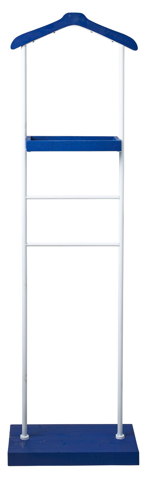 Servetto porta abiti blu e bianco